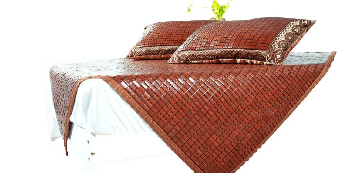 Coffee color bamboo mahjong pillow mat